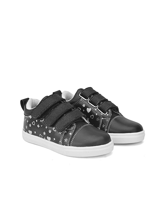 Kids Printed Velcro Lightweight Sneakers