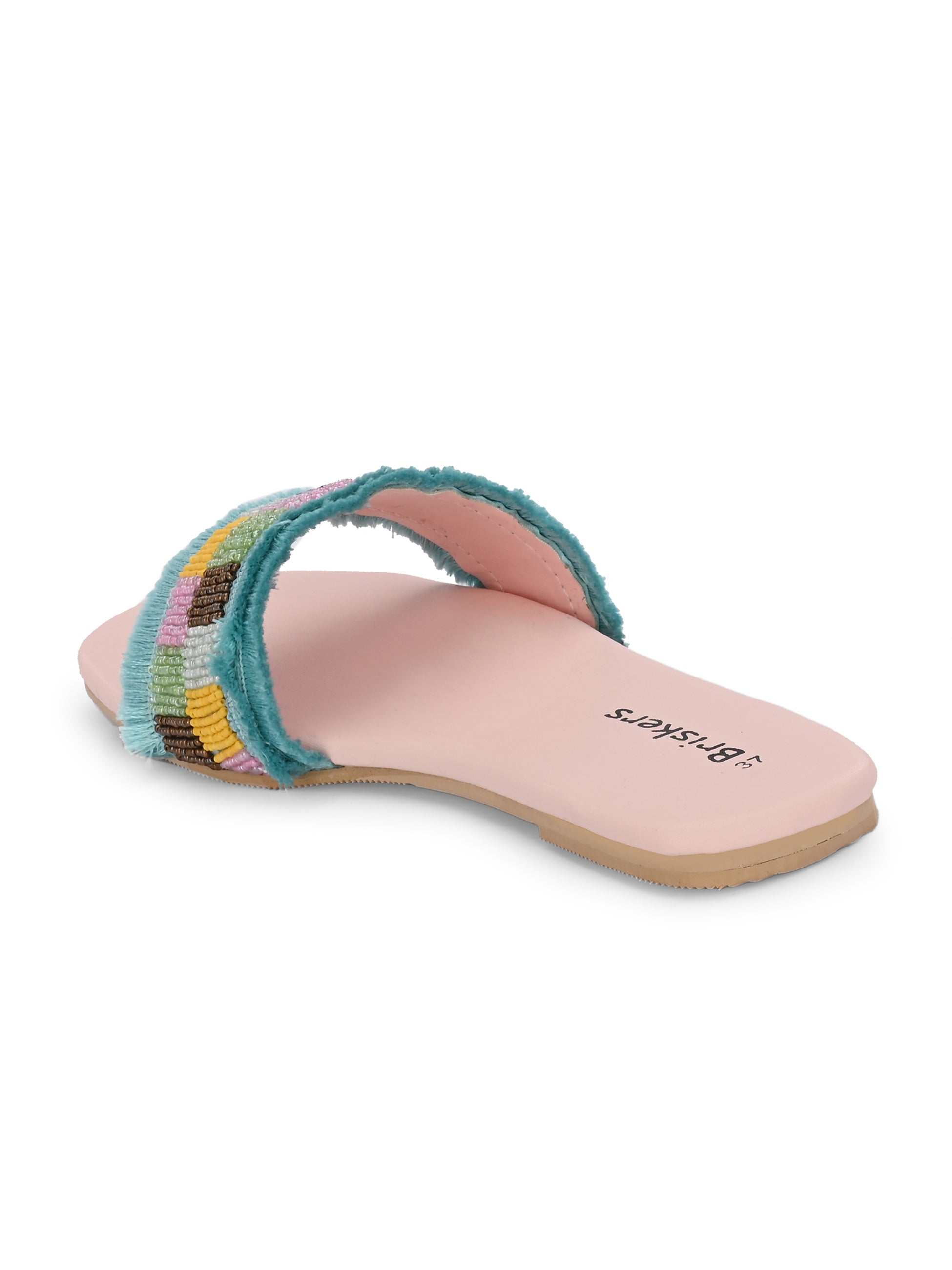 Women Floral Crochet Tape Sliders