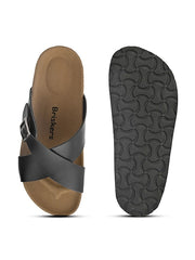 Women Black Open Toe Flats